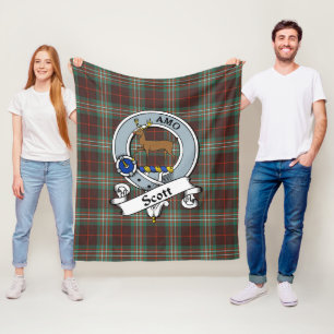 Cobertor De Velo Scott Brown Ancient Clan Crachá Tartan Xadrez