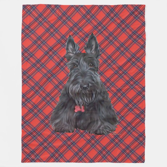 Cobertor De Velo Scottie em Tartan (Frente)