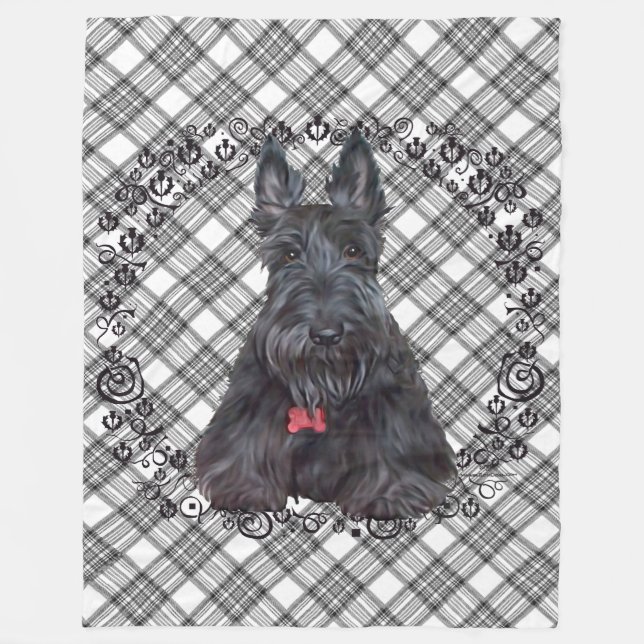 Cobertor De Velo Scottie em Tartan (Frente)