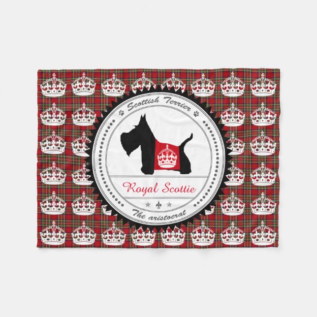 Cobertor De Velo Scottie nenhuma coroa 8 real (Frente (Horizontal))