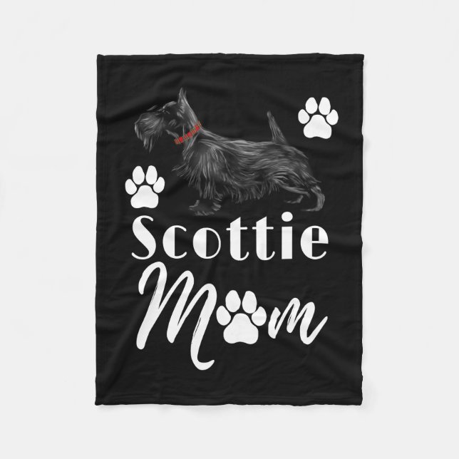 Cobertor De Velo Scottish Terrier Scottie Dog Mãe (Frente)