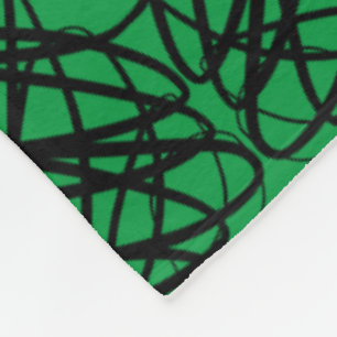 Cobertor De Velo Scribble Simples Revestimento Espelhado Verde