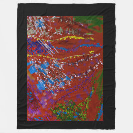 Cobertor De Velo Scribbled Flowers Graffiti 