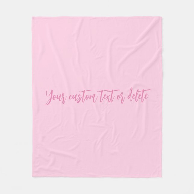 Cobertor De Velo script personalizado mês de consciência do câncer  (Frente)