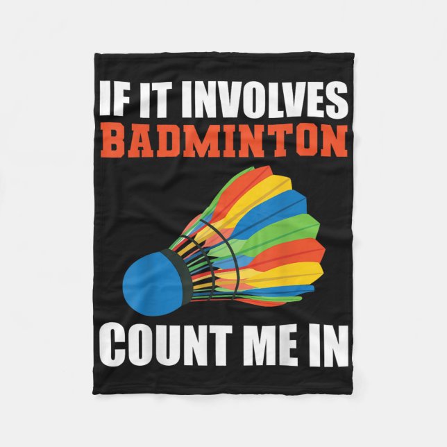 Cobertor De Velo Se Envolve Badminton Conte Comigo Pla Badminton (Frente)