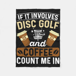 Cobertor De Velo Se Envolve Disc Golf e Café, Me Inclua