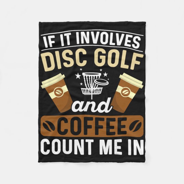 Cobertor De Velo Se Envolve Disc Golf e Café, Me Inclua (Frente)