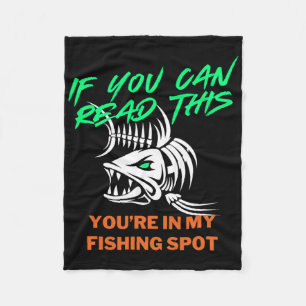 Cobertor De Velo Se Você Pode Ler Meu Local de Pesca Camiseta Mascu