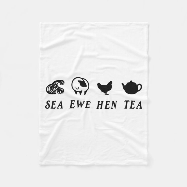 Cobertor De Velo Sea Ewe Hen Tea  (Frente)