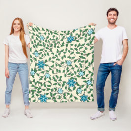 Cobertor De Velo Seamless floral pattern on beige background