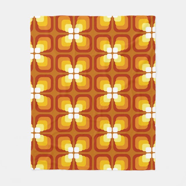Cobertor De Velo Seamless pattern with abstract floral elements and (Frente)