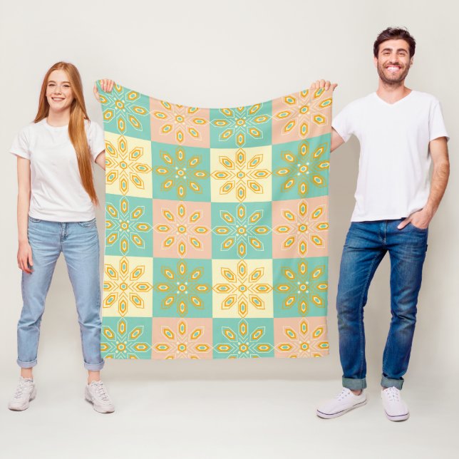 Cobertor De Velo Seamless pattern with geometric floral motifs (In Situ)