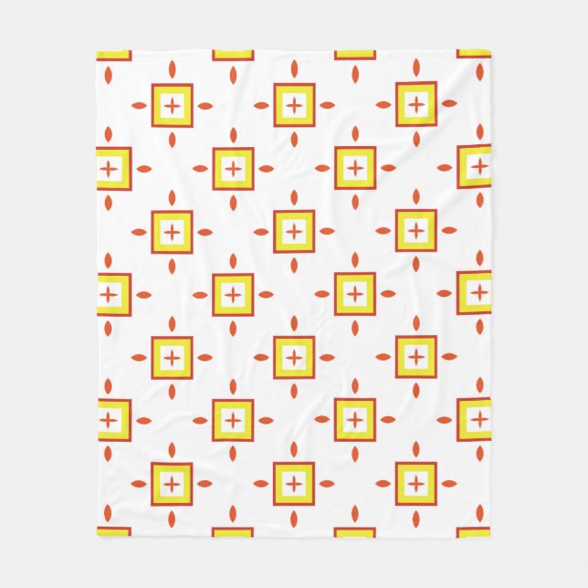 Cobertor De Velo Seamless pattern with squares Abstract background  (Frente)