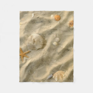 Cobertor De Velo Seashells na areia