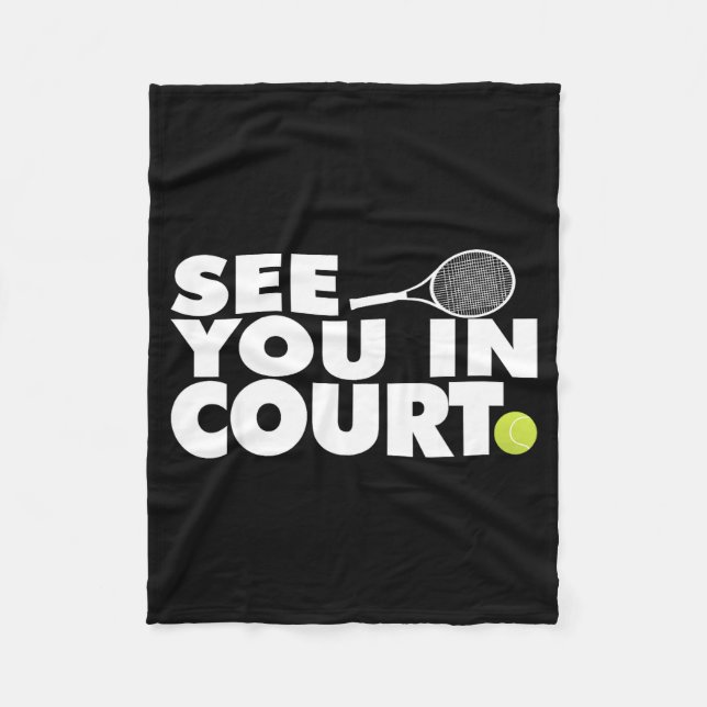 Cobertor De Velo See You In Court Tennis  (Frente)