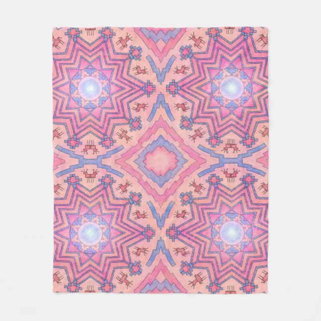 Cobertor De Velo Seelenkreis – Folklore Mandala der inneren Ruhe (Frente)