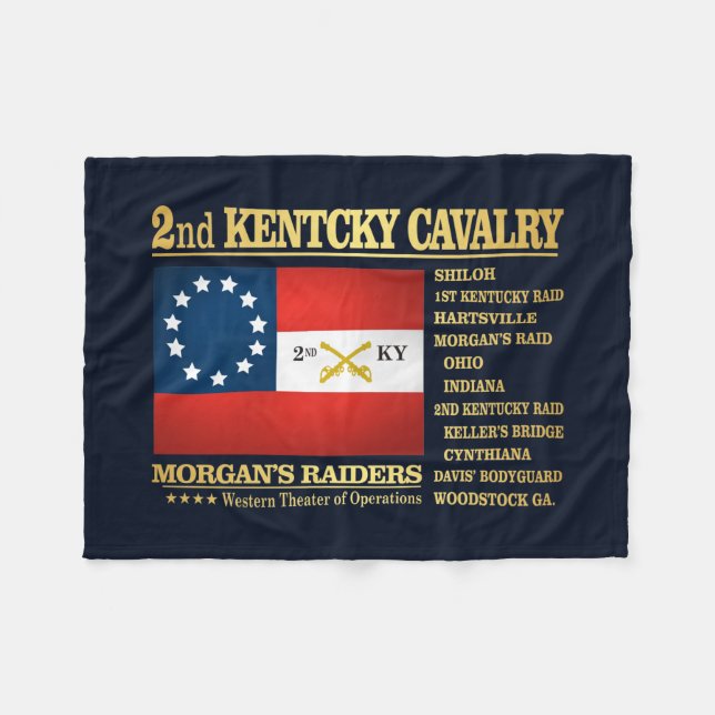 Cobertor De Velo segundo Kentucky Cavalry (BA2) (Frente (Horizontal))