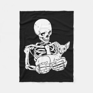 Cobertor De Velo Segurando Gato De Dia de as Bruxas engraçado De Ga