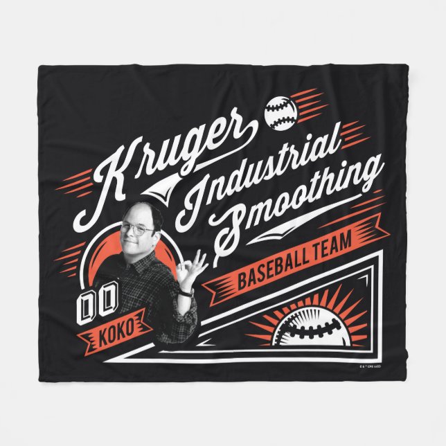 Cobertor De Velo Seinfeld | Kruger Industrial Baseball Team (Frente (Horizontal))