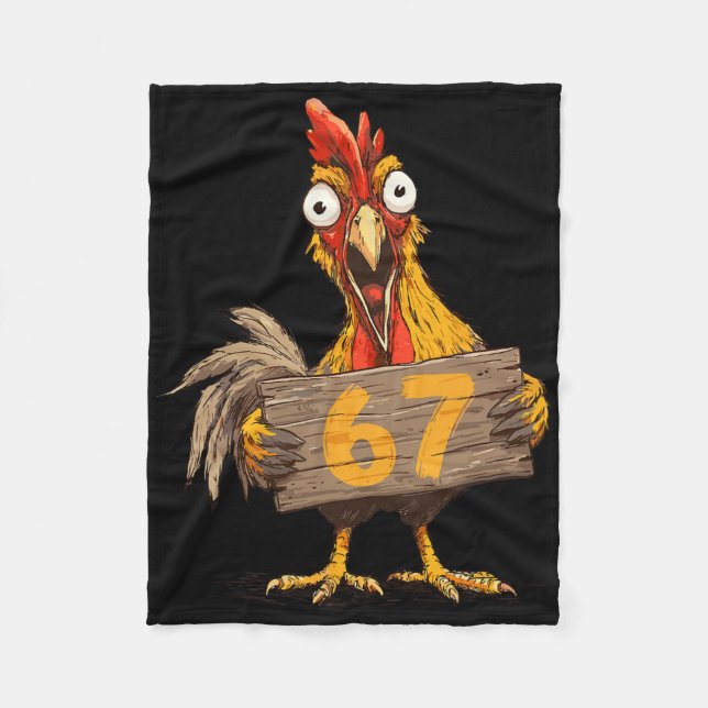 Cobertor De Velo Seis Sete 6 7 Frango Italiano Brainrot 67 Gamer Eu (Frente)