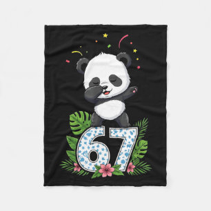 Cobertor De Velo Seis Sete Meme Dabbing Bebê Panda 67 Engraçado Gen