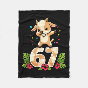Cobertor De Velo Seis Sete Meme Dabbing Cabrito 67 Divertido Gen Z 