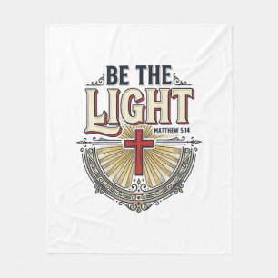 Cobertor De Velo Seja a Luz Camisa Vintage Cristã Design_1