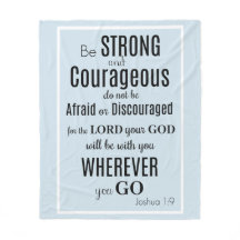 Seja azul forte & corajoso/preto (de Joshua)