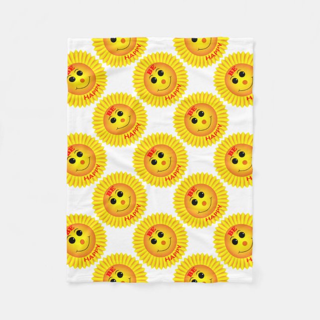 Cobertor De Velo Seja feliz (Frente)