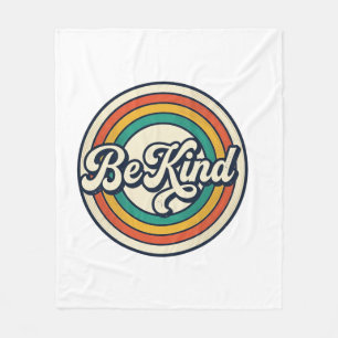 Cobertor De Velo Seja Legal Retro Arco-Íris Camisa Vintage Design_2