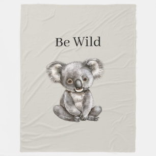 Cobertor De Velo Seja Safari de Urso Koala Selvagem