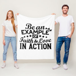 Cobertor De Velo Seja um exemplo de fé e amor em ação