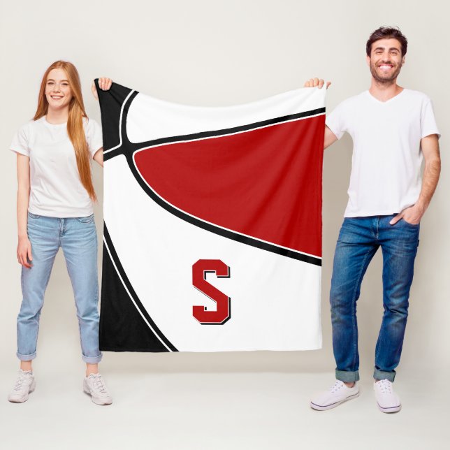 Cobertor De Velo seleção de basquetebol preto vermelho cores rapaze (In Situ)