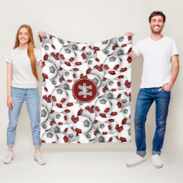 Cobertor De Velo seleção de cinza de maroon colorido padrão das bol