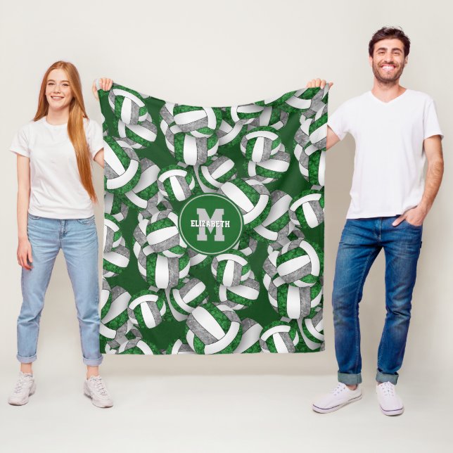 Cobertor De Velo seleção de vôlei de cinza verde-girino (In Situ)