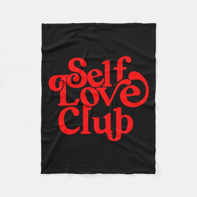 Cobertor De Velo Self Care Club Sitive Aesthetic Self Love Valentin (Frente)