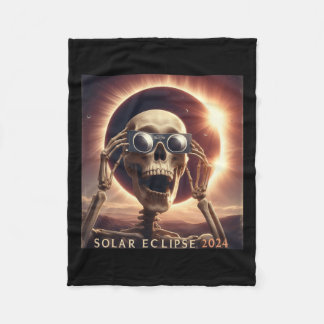 Cobertor De Velo Selfie Skeleton Kids Mens Eclipse Solar