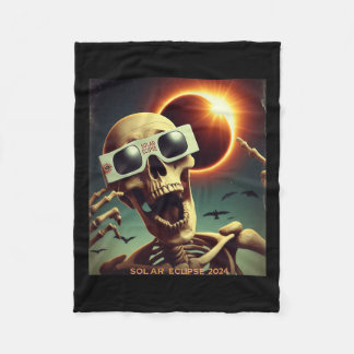 Cobertor De Velo Selfie Skeleton Kids Mens Eclipse Solar 1