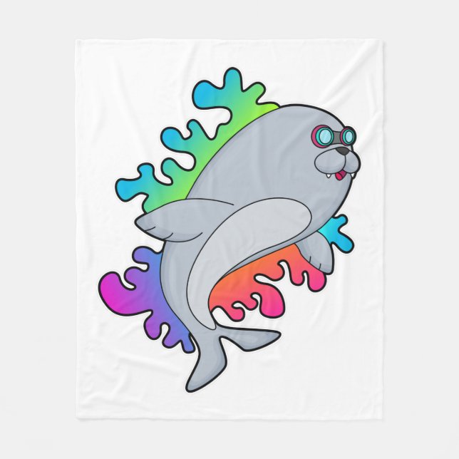 Cobertor De Velo Selo com óculos (Frente)