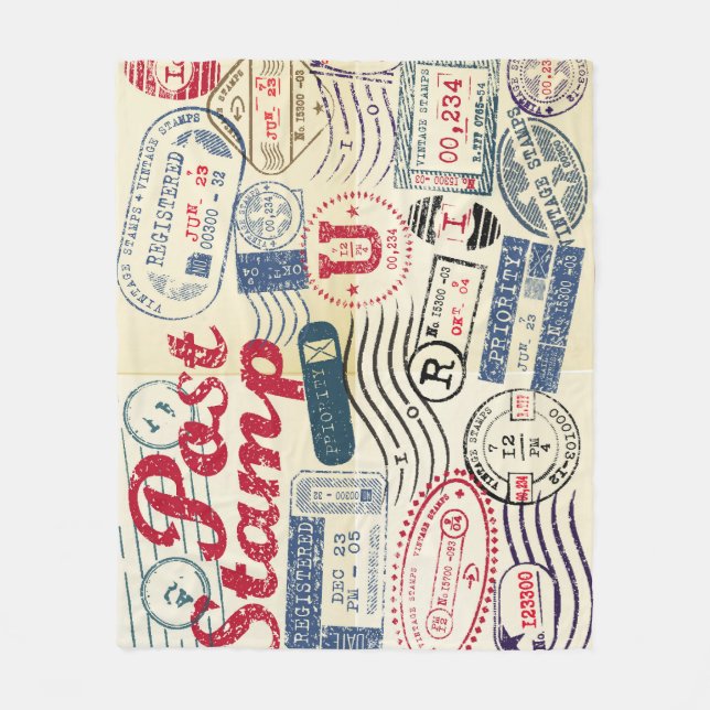 Cobertor De Velo Selos de posto retrorreflectores, coleção de vinta (Frente)