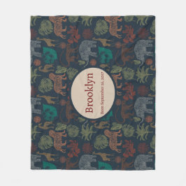 Cobertor De Velo Selva Personalizada Safari