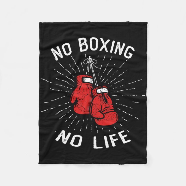 Cobertor De Velo Sem Boxing Sem Vida Boxando Luvas Artes Marciais (Frente)