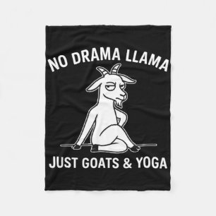 Cobertor De Velo Sem Drama Lhama Só Cabras E Ioga Animal Engraçado