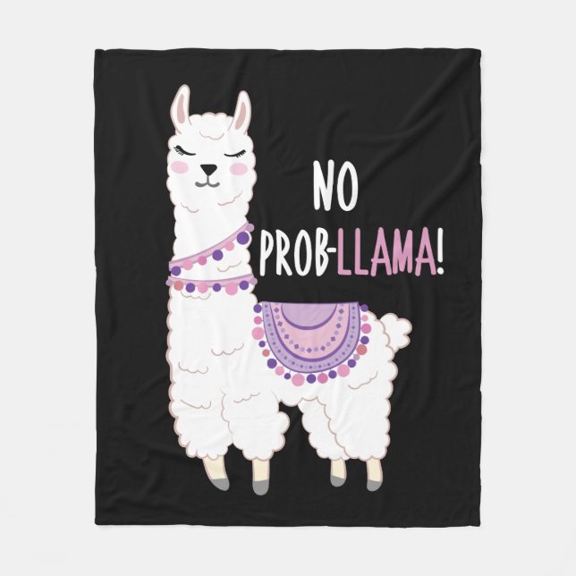 Cobertor De Velo Sem Problemas Llama (Frente)