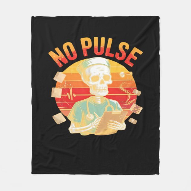 Cobertor De Velo Sem Pulso Enfermeira Enfermeira Engraçada Medicina (Frente)