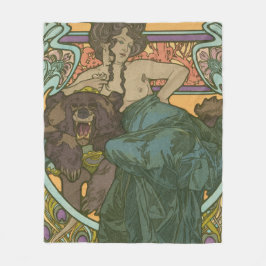 Cobertor De Velo Sem título por Alphonse Mucha (1902)
