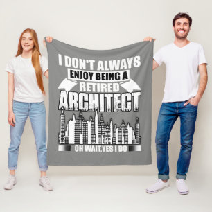 Cobertor De Velo Sendo Um Arquiteto Aposentado Fleece Blanket