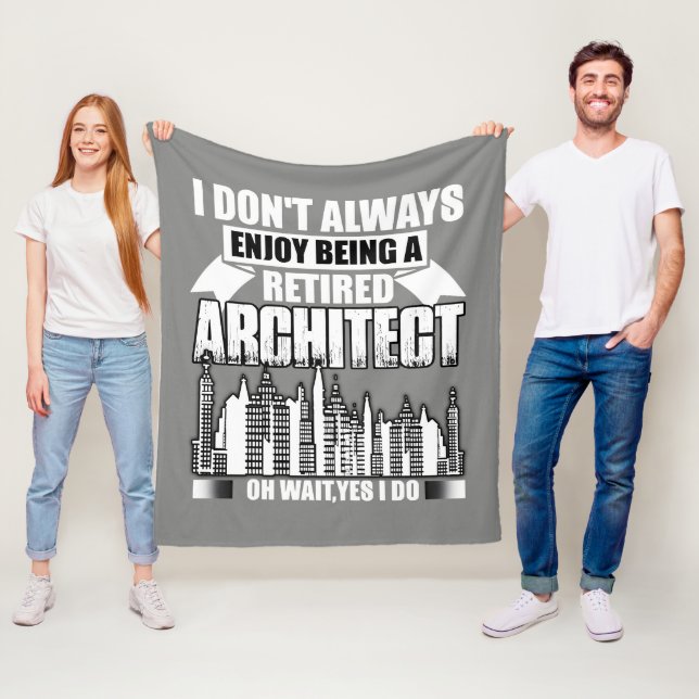 Cobertor De Velo Sendo Um Arquiteto Aposentado Fleece Blanket (In Situ)