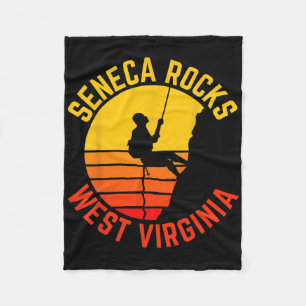 Cobertor De Velo Seneca Rocks West Virginia Escalada em Rocha Retro