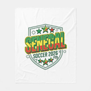 Cobertor De Velo Senegal Futebol 2026 Futebol Negrito Tipografia Pa